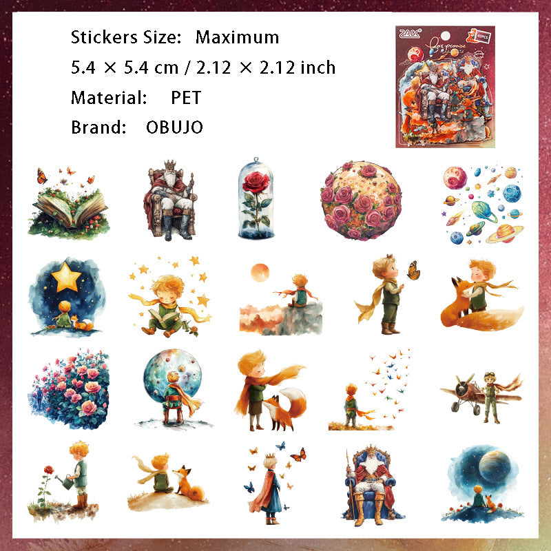 40 Pcs Fairy World PET Stickers QHZL