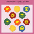 10 Pcs Gold Foil Leather Wax Seal Stickers ZYXL