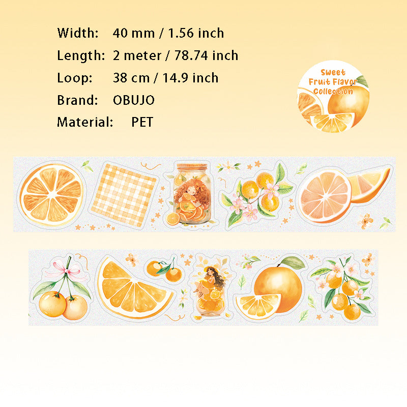 1 Roll Fruit PET Stickers Tape TTGWJ