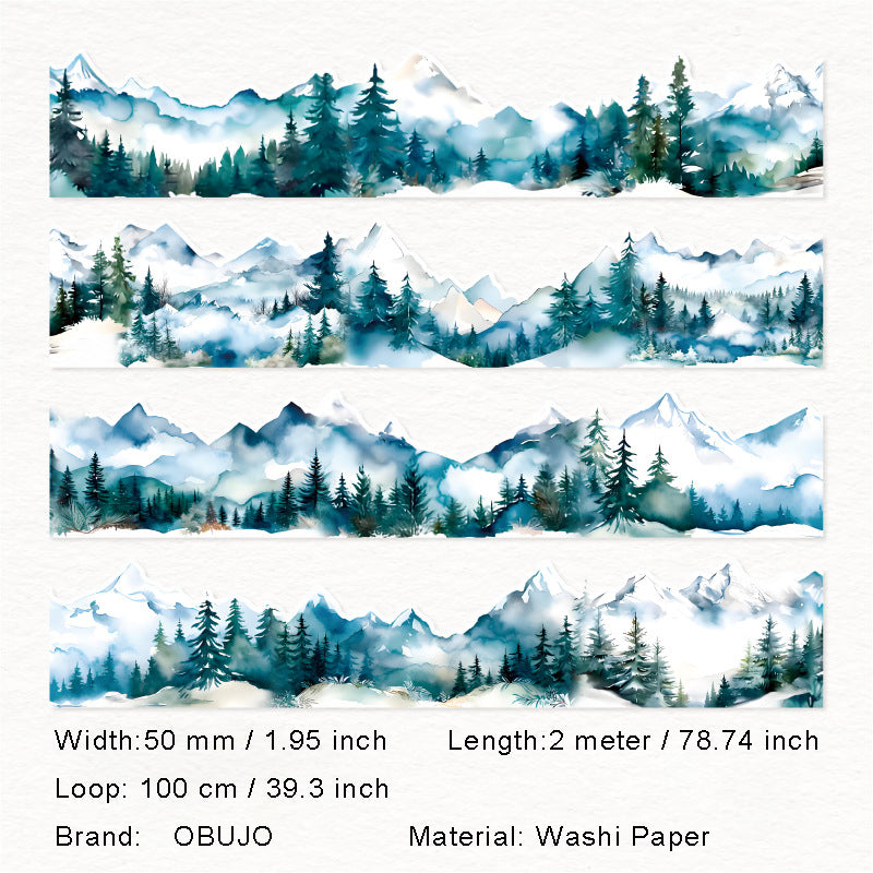1 Roll Mountain Forest Washi Tape SCQK