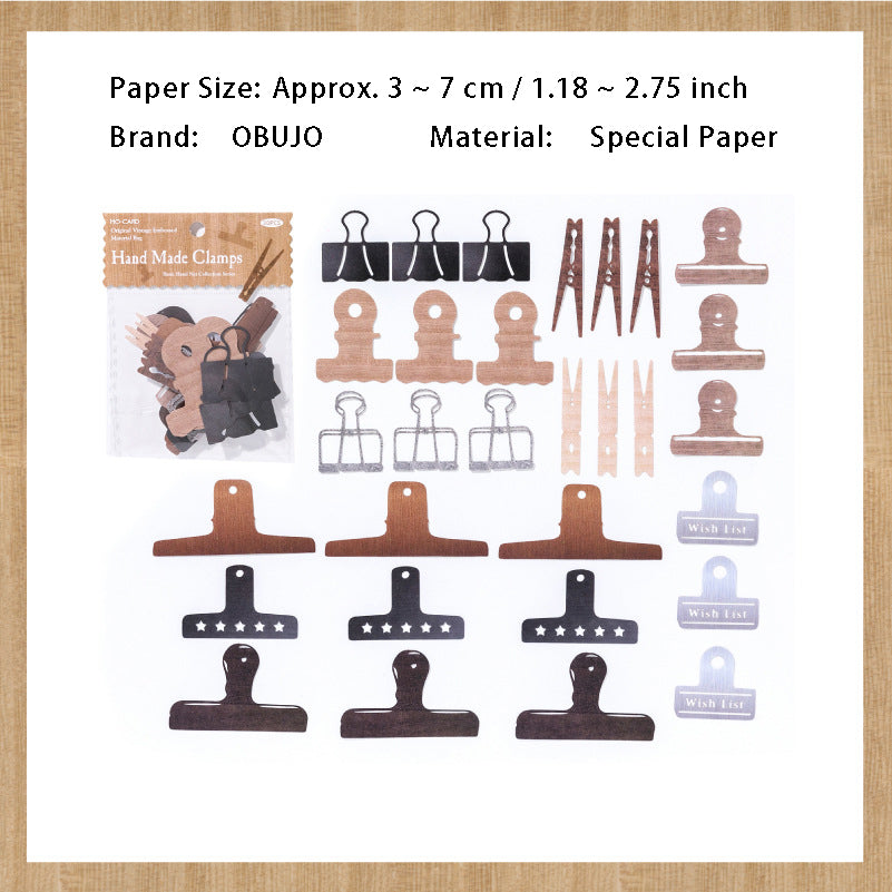 30 Pcs Creative Cutout Journal Paper SZSWJ