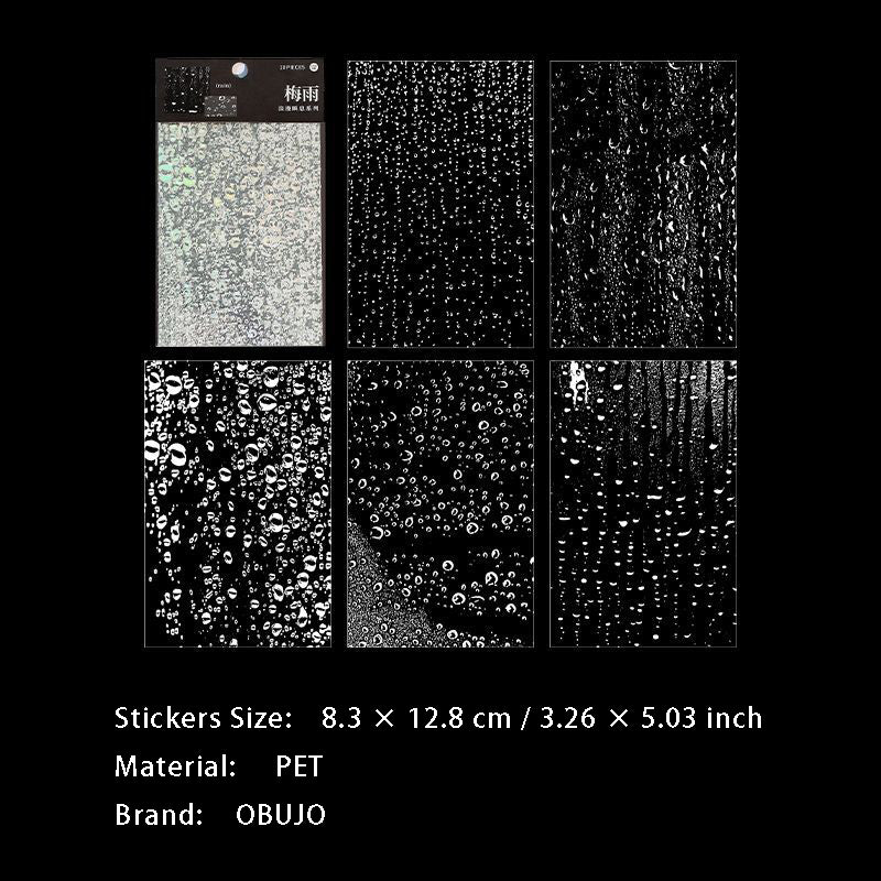 10 Pcs Firework Tree PET Stickers LMSX