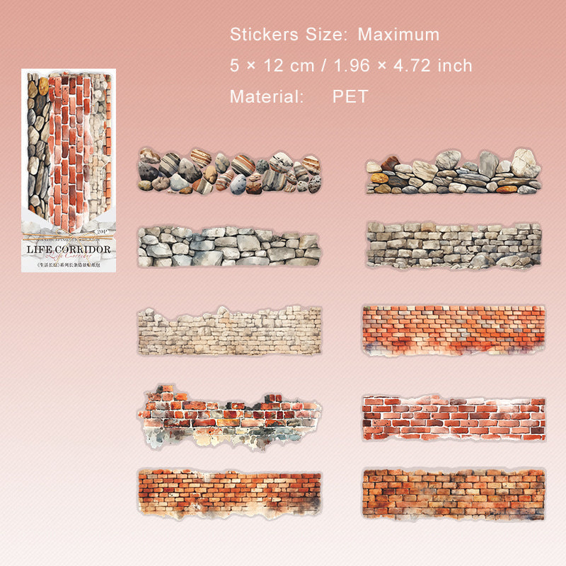 20 Pcs Creative PET Stickers SHCL