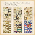 6 Sheets Vintage Lable Washi Stickers LDPJ