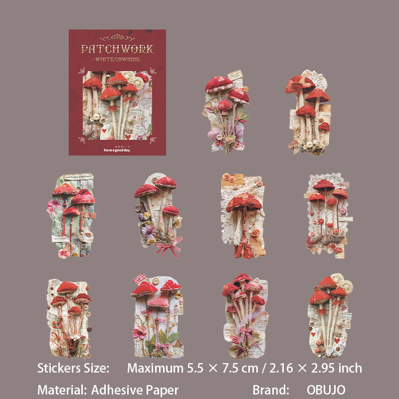 20 Pcs Vintage Junk Journal Stickers PBYS