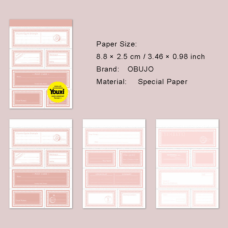 30 Sheets Vintage Notepad Paper XMHXL