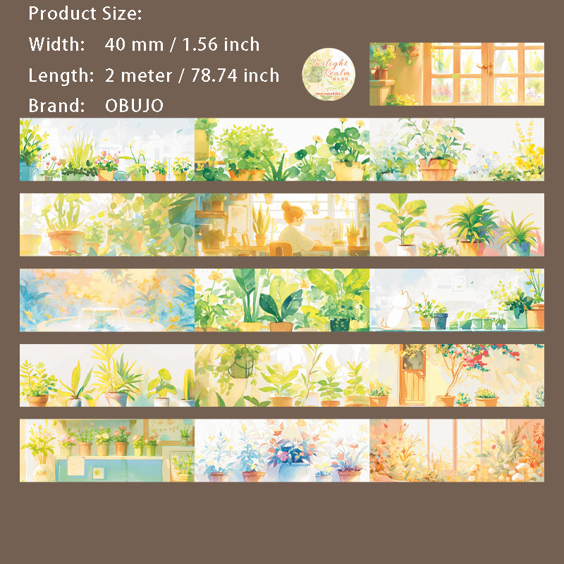1 Roll Cartoon Landscape Washi Tape MGMJ