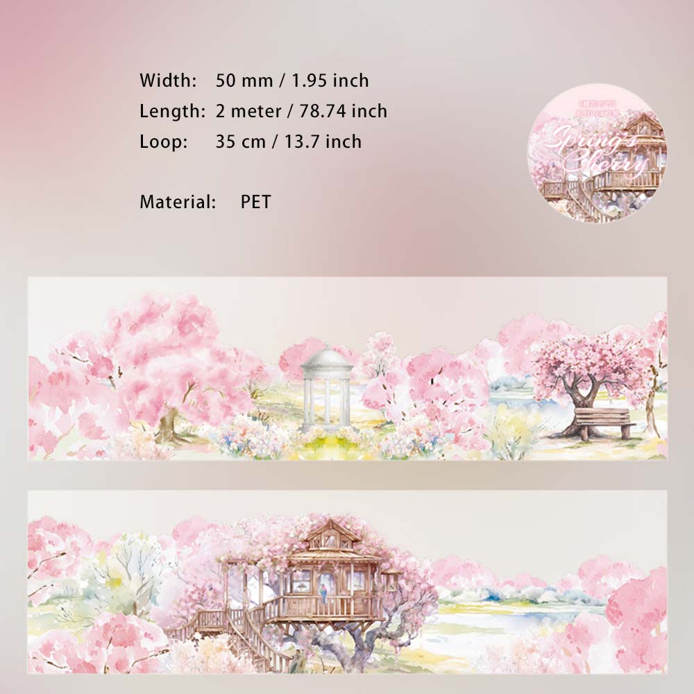 1 Roll Cherry Blossom PET Tape YHSJ