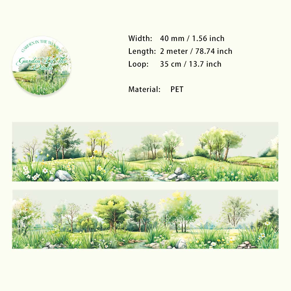 1 Roll Cloud Landscape PET Tape LZHY