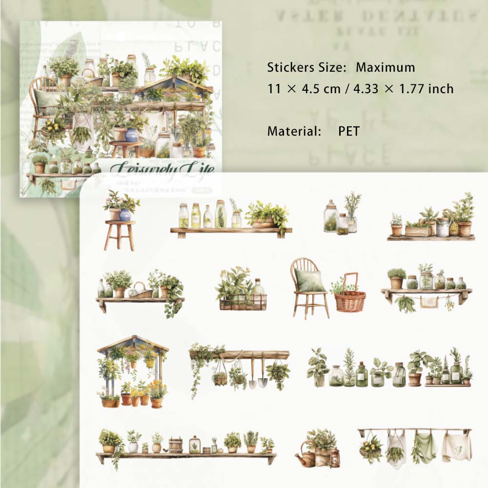 30 Pcs Home Life Style PET Stickers YRSH
