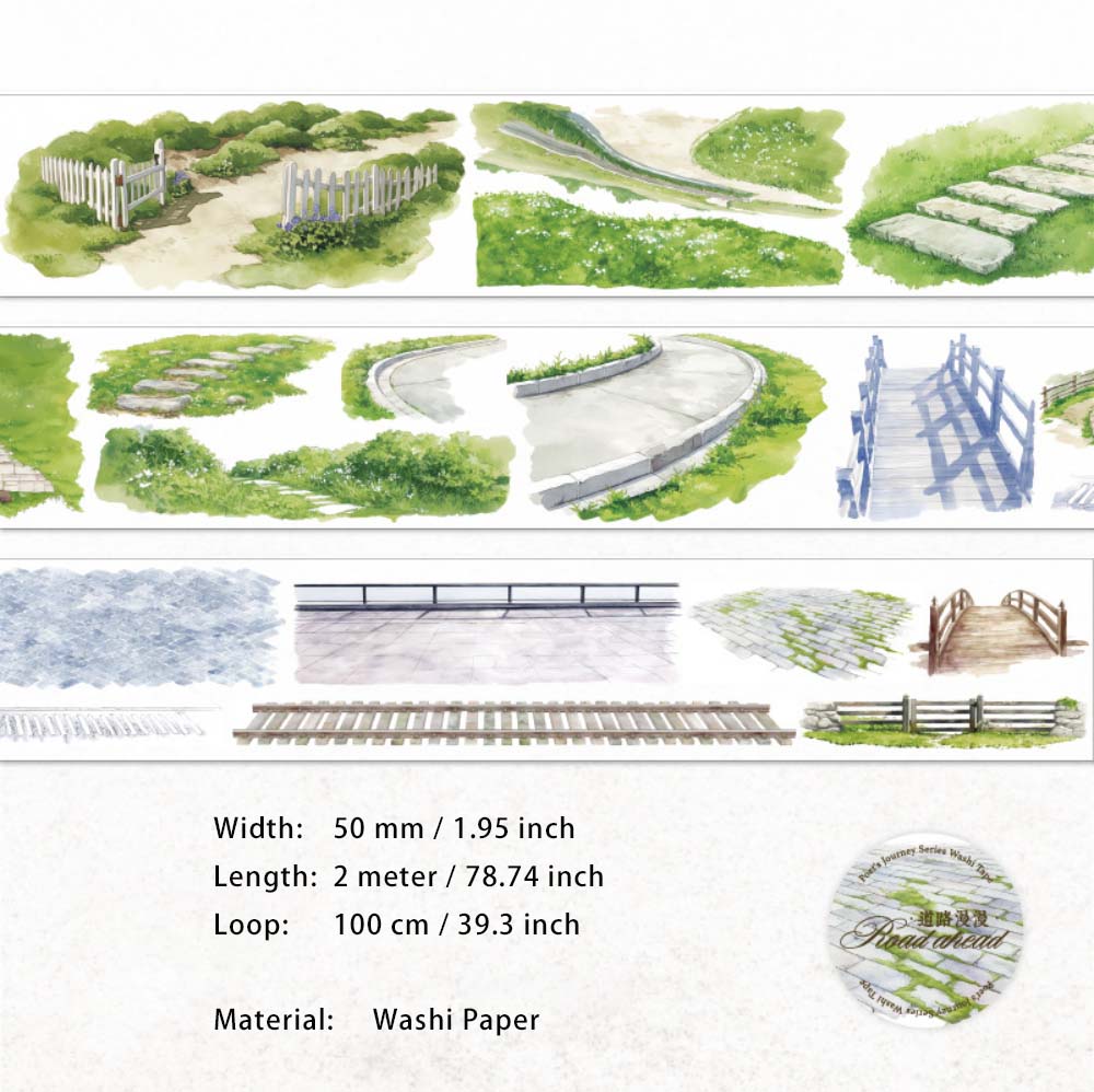 1 Roll Natuere Landscape Washi Tape SRDLT