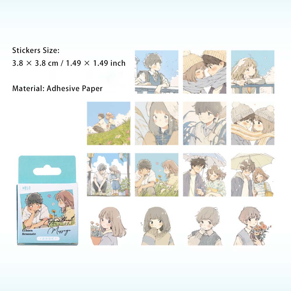 30 Pcs Cartoon Girl Stickers MJGBQ