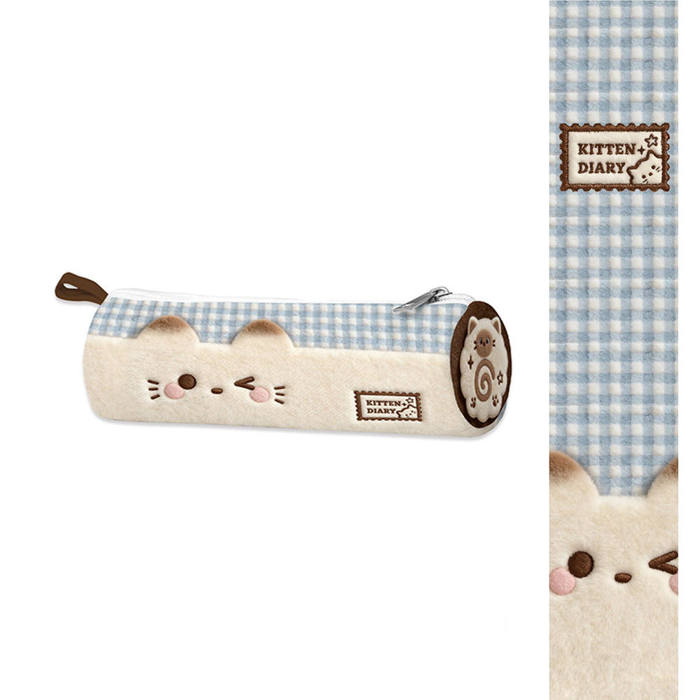 Artisan Cat Illustrator Canvas Pencil Case