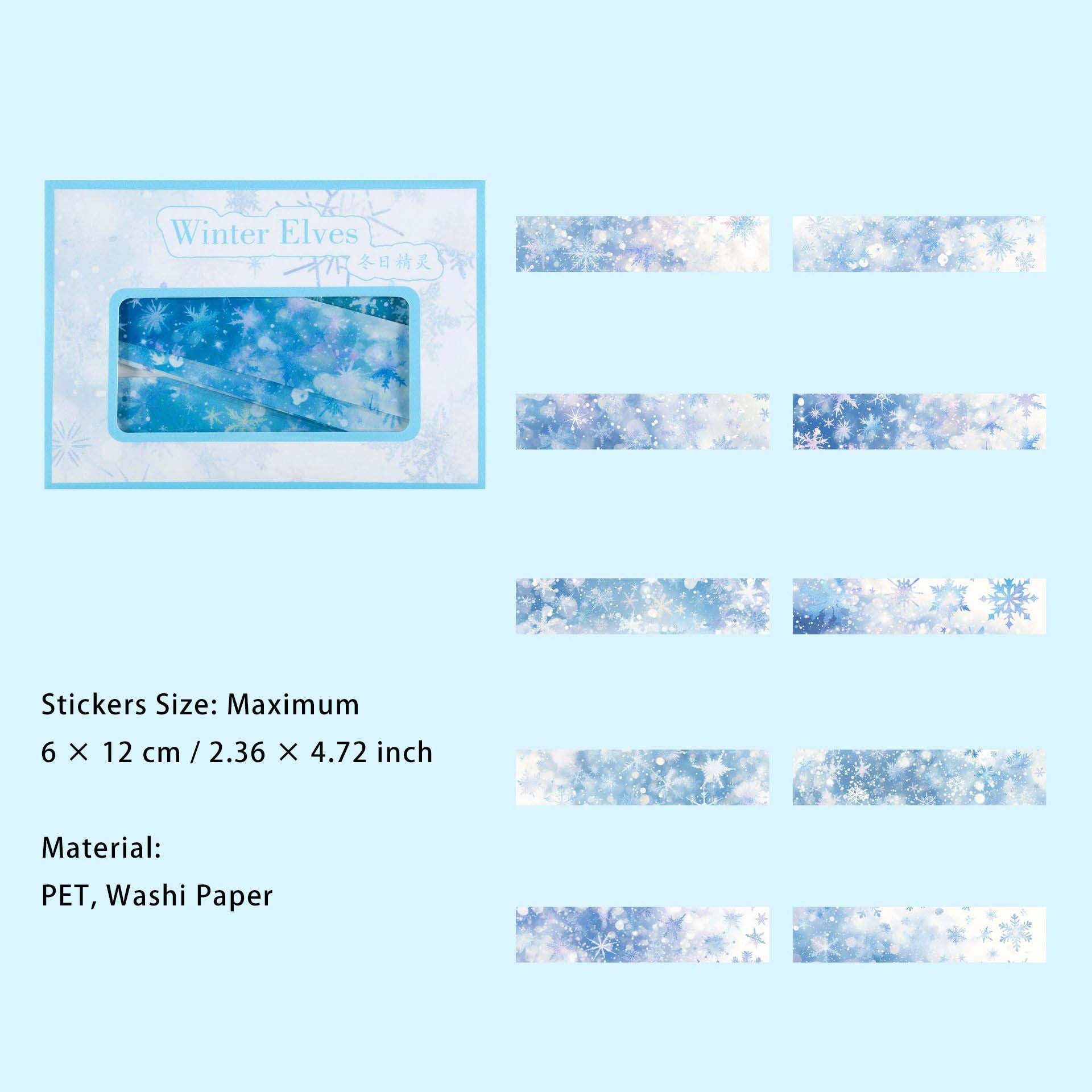 20 Pcs Seasonal PET Stickers SJWY