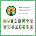 1 Roll Diecut Bear Washi Stickers Tape WOLY