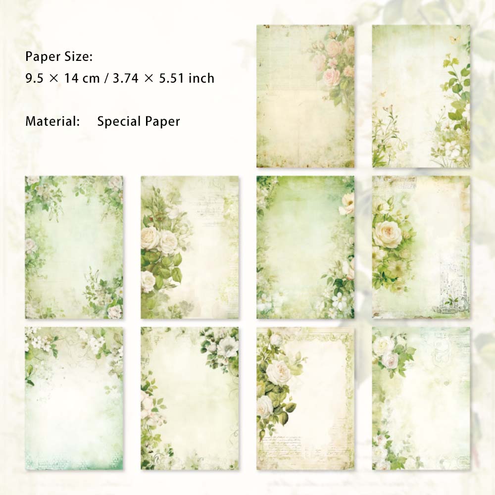 30 Sheets Floral Scrapbook Paper HFMG