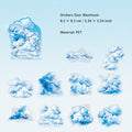 10 Pcs PET Cloud Stickers YDPR