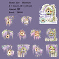 10 Pcs Bird Cage PET Stickers NYXZ