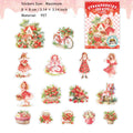 15 Pcs Strawberry Girl PET Sitckers CMSL