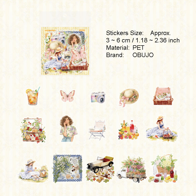 30 Pcs Summer Lifestyle PET Stickers XXSH