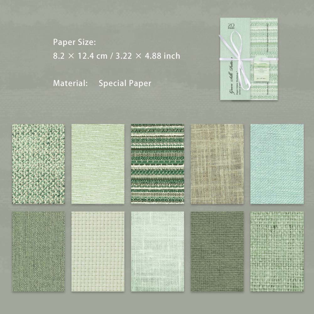 20 Sheets Cloth Texture Scrapbook Paper ZSBF