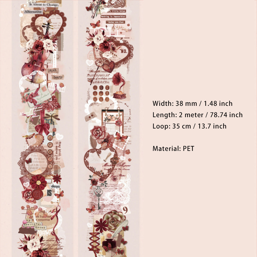 1 Roll Creative Flowers PET Tape QDXQ