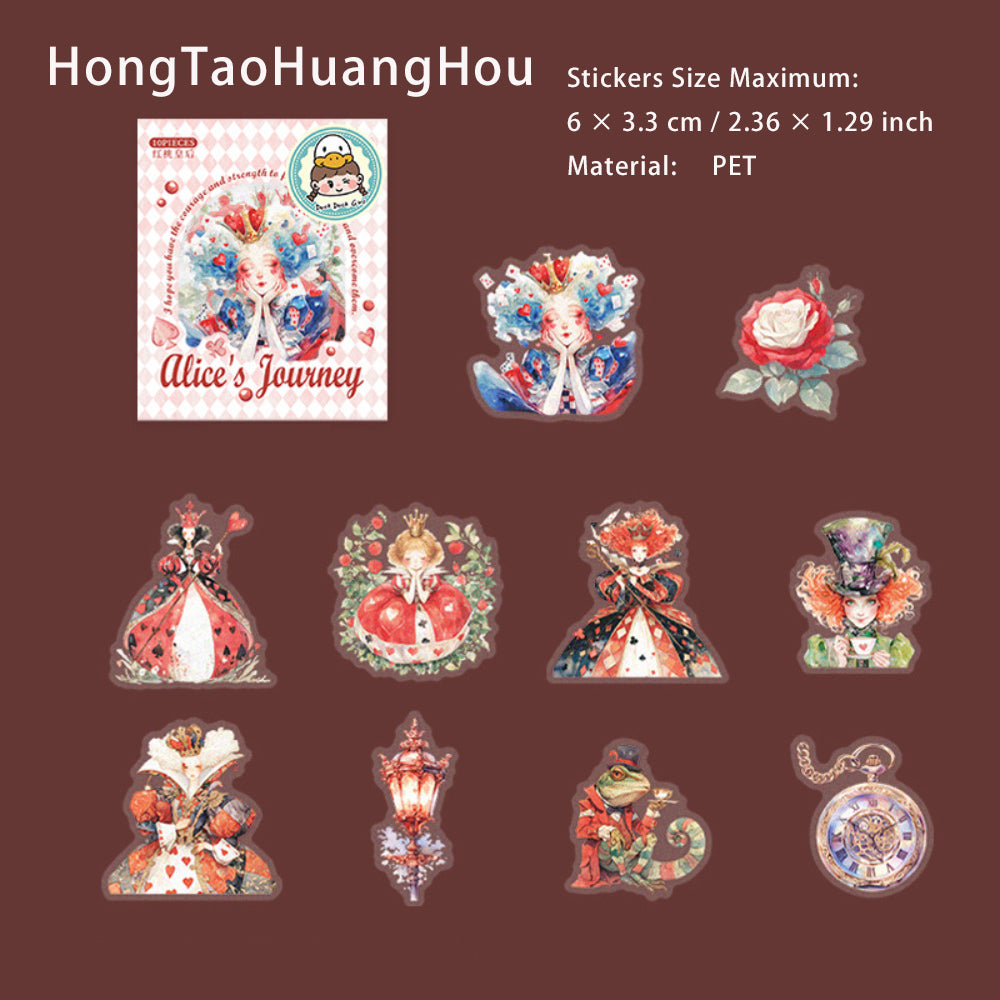 10 Pcs Alisi PET Stickers ALSZL