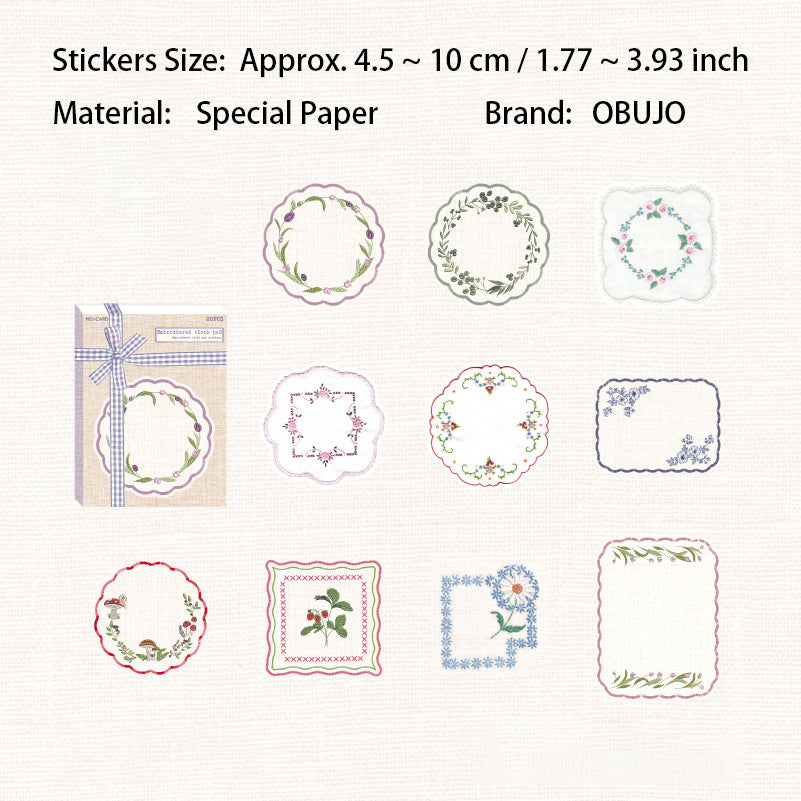 20 Pcs Vintage Embossed Notepad Paper SZBD