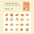 40 Pcs Bread PET Stickers JMWD