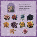 10 Pcs Vintage Flower Stickers JXRH