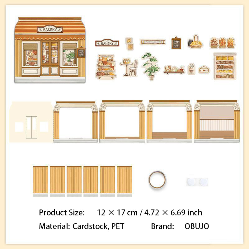 3D Store Shop Scene DIY Stickers Kit KJXD