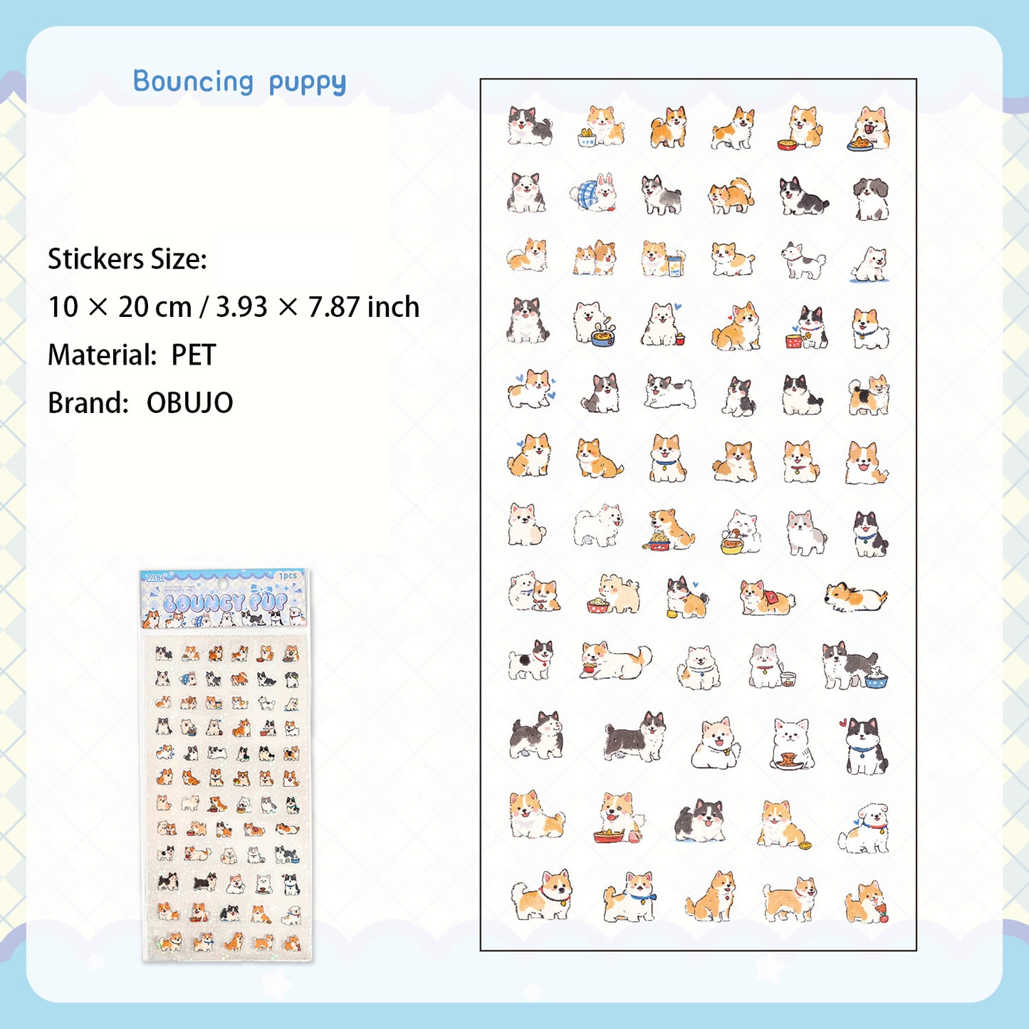 1 Sheet Cute Animal Planner Stickers KLMYJ