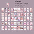 50 Sheets Winter Landscape Washi Stickers Book DRSG