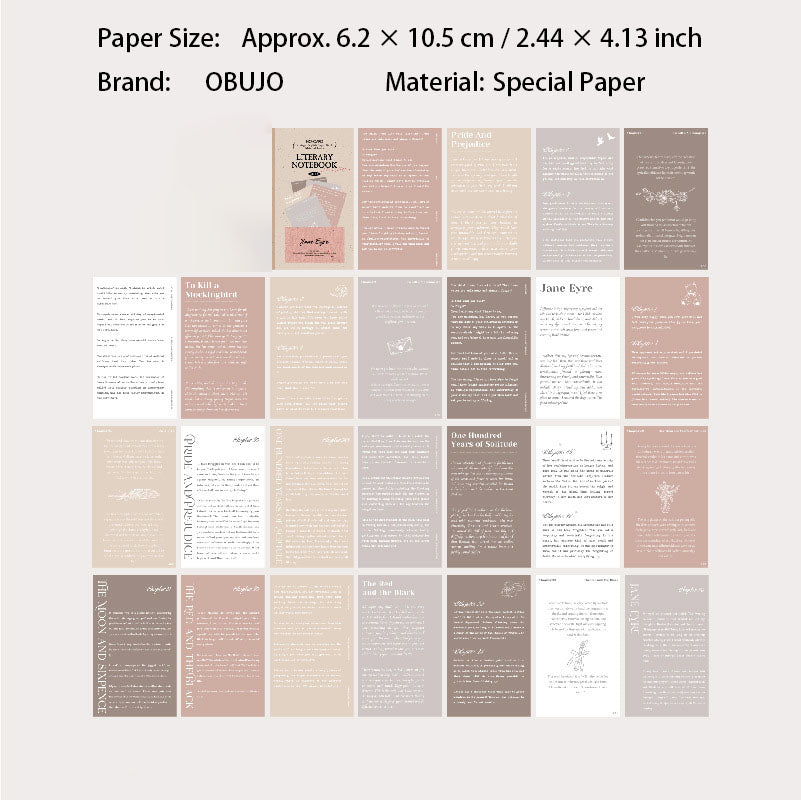 50 Pcs Vintage Dictionery Journal Paper YWTSG