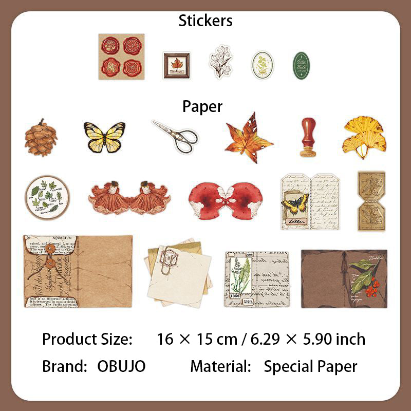 20 Pcs Household Items Journal Paper and Stickers XXMC
