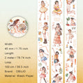 1 Roll Holiday Girl Washi Tape SHZQ