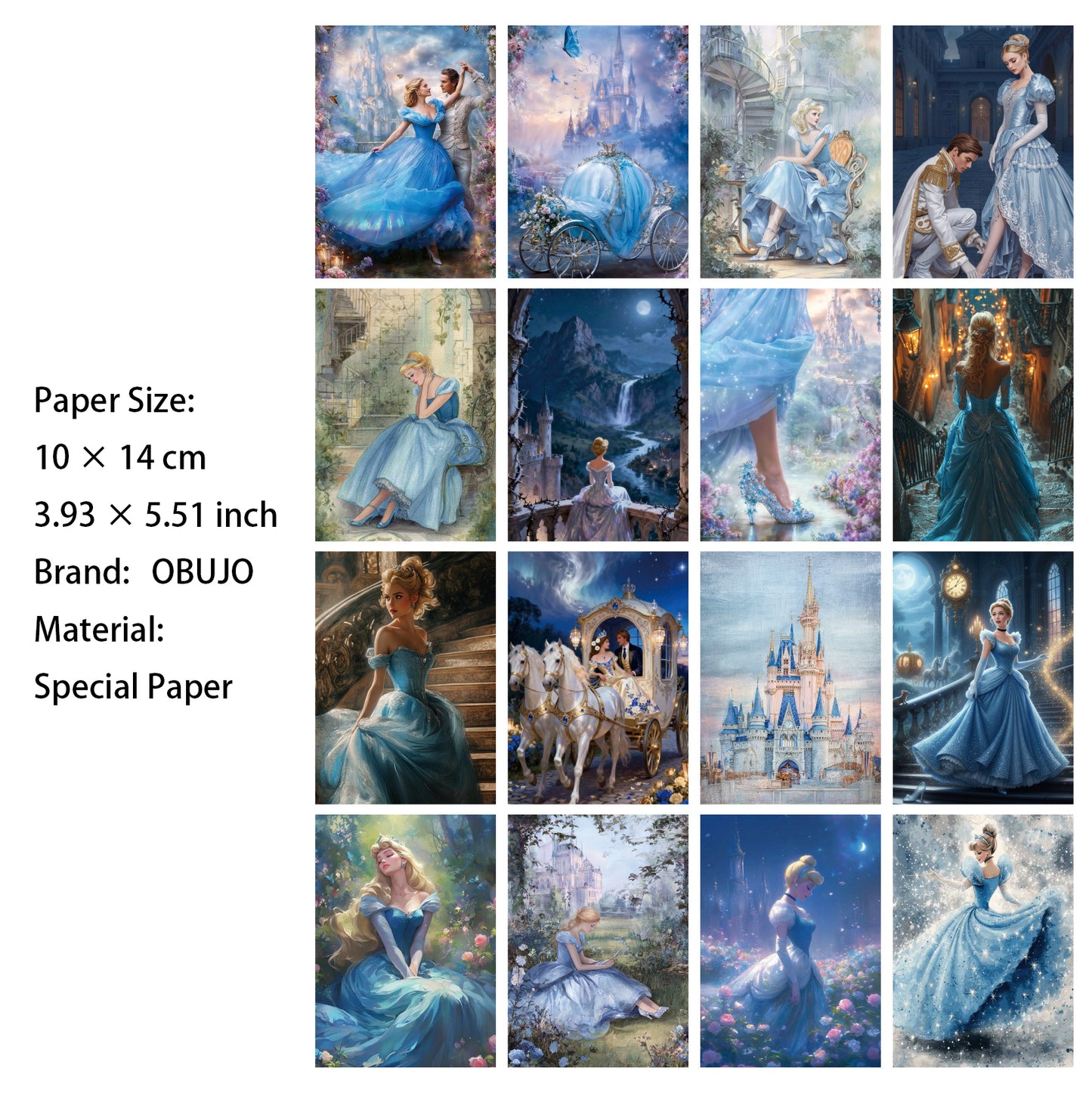 32 Sheets Fairy Tale Journal Paper FDTH