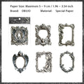 20 Pcs Sliver Frame Paper YSGY