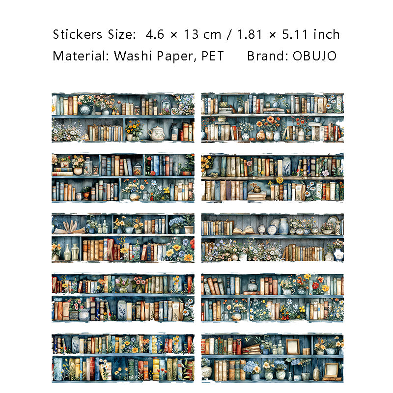 20 Sheets Book Shelf Stickers Book CSG