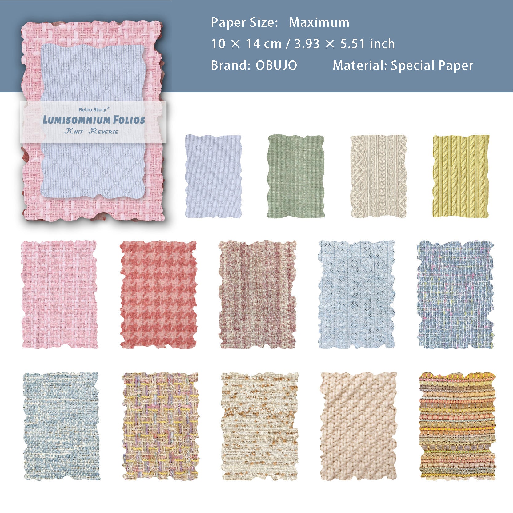 24 Sheets Basic Floral Paper and Embossed Paper ZMFG
