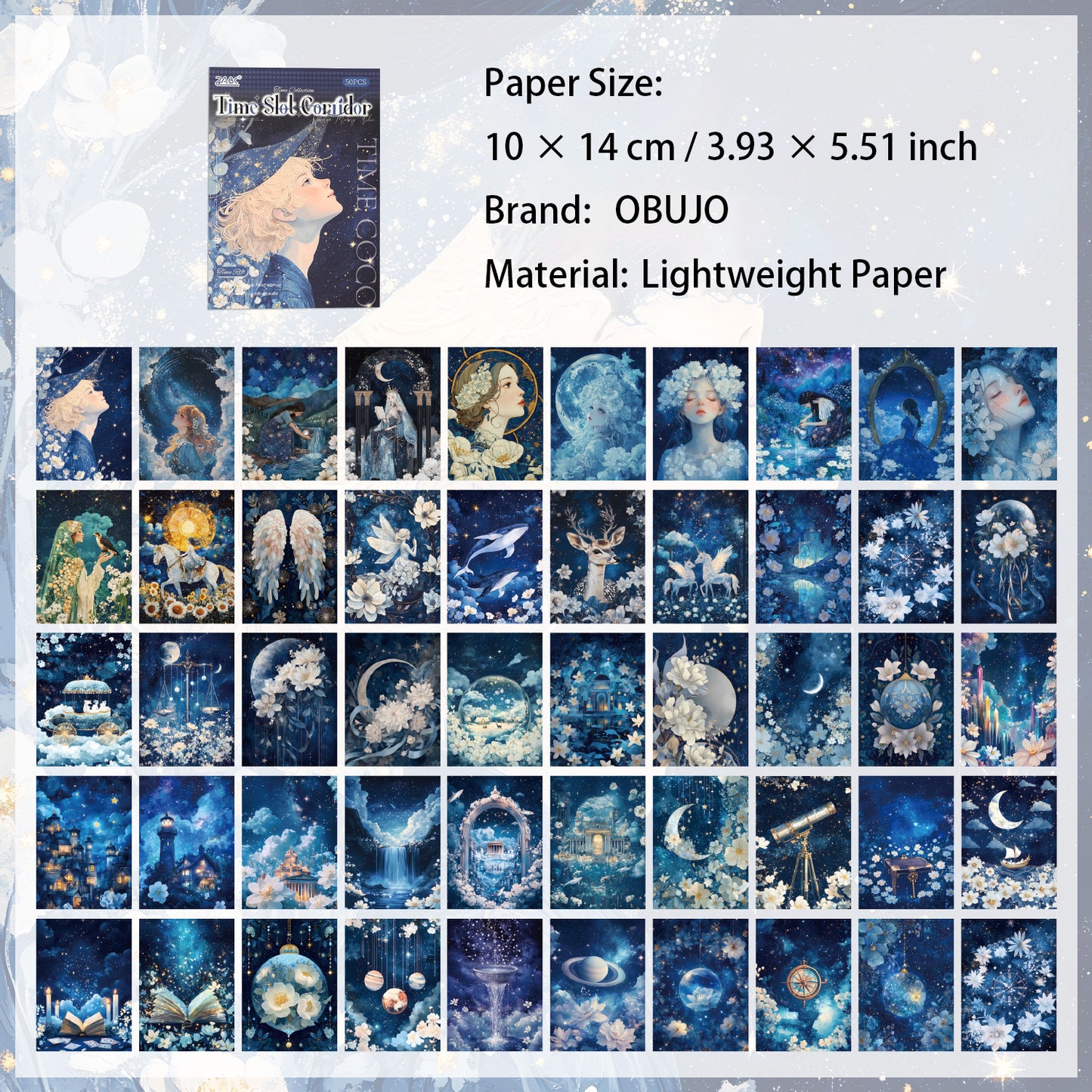 50 Sheets Classic Girl Journal Paper SXHL