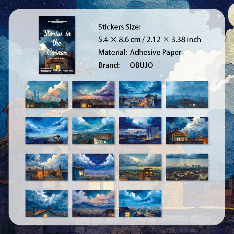 30 Sheets Street Landscape Journal Stickers JLLGS