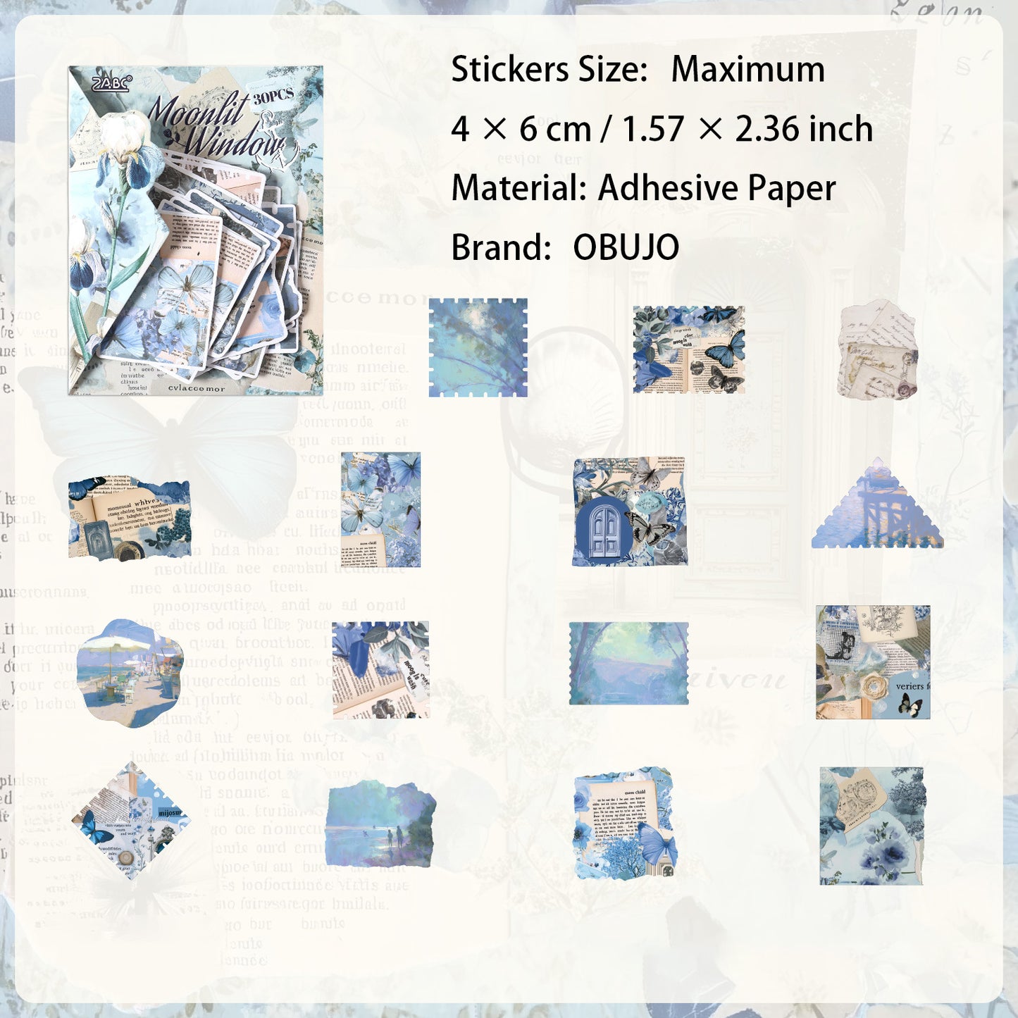 20 Pcs Vintage Aesthetic Journal Stickers YAYJ