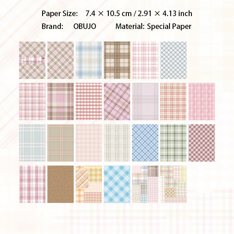 50 Sheets Grid Texture Journal Paper GWJS