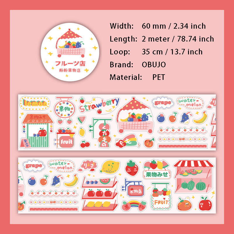 1 Roll Shop Store PET Stickers Tape GWPD