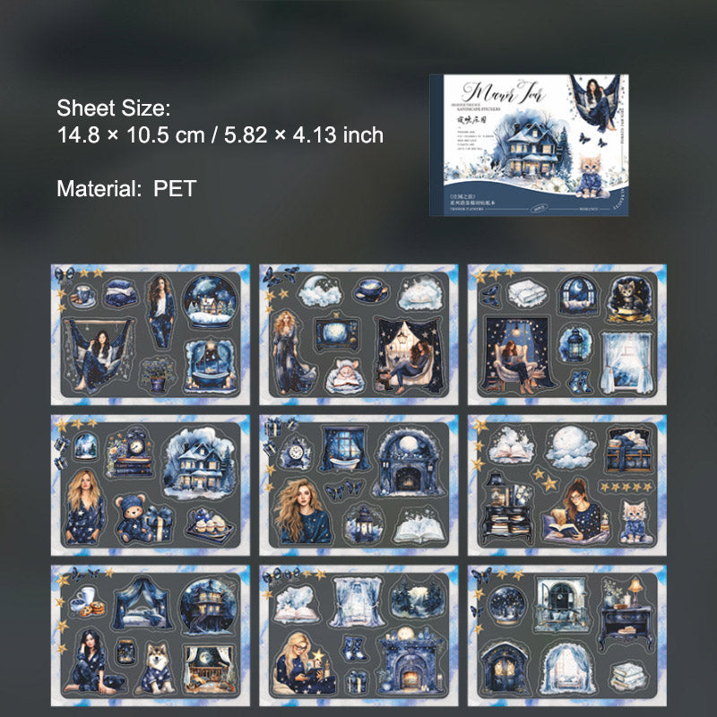 15 Sheets Manor Girl Stickers Book ZYZL