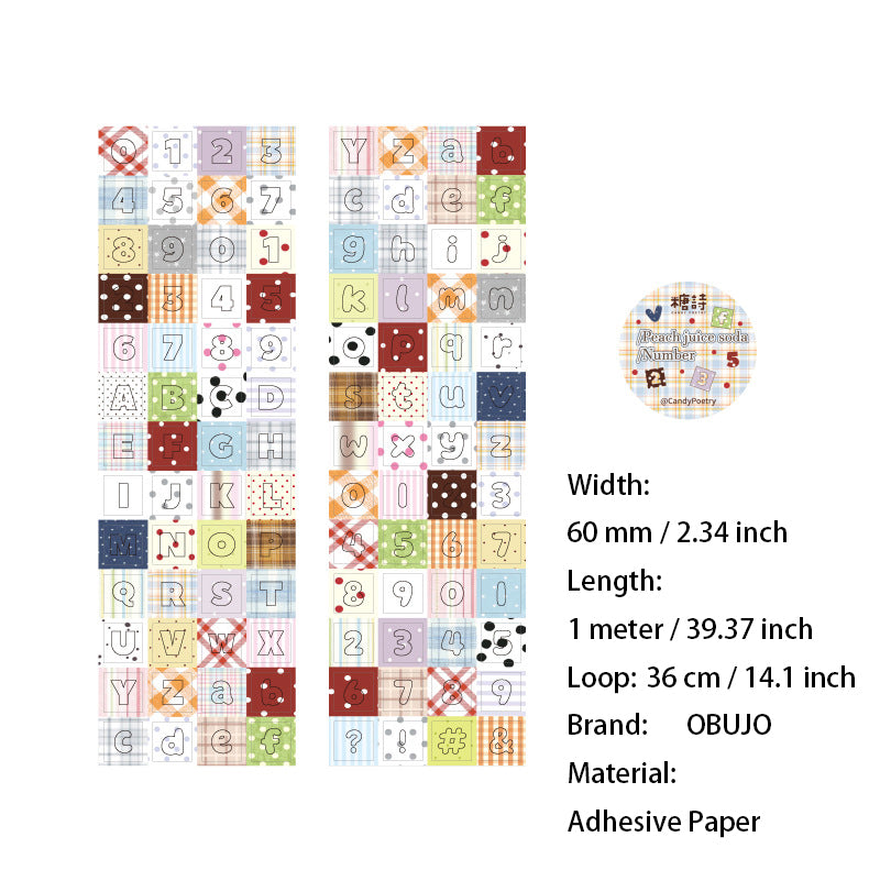 1 Roll Cute Planner Stickers Tape JCSCZ