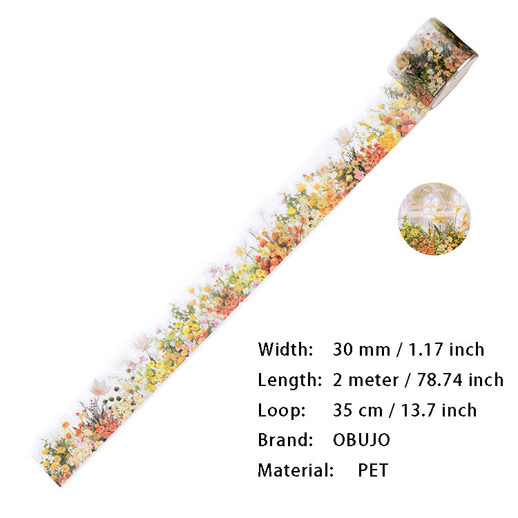 1 Roll Flower PET Tape HJPM