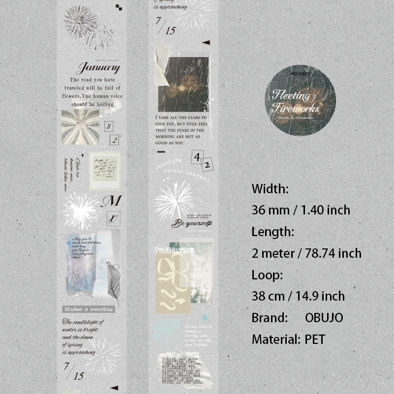 1 Roll Vintage Journal PET Tape SYZJ