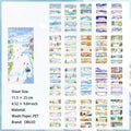 20 Sheets Seasonal Landscape Stickers Book SJZS